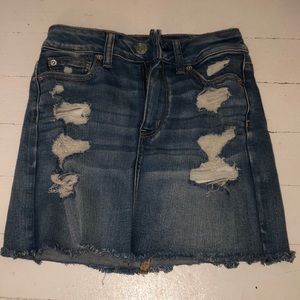 American Eagle: Jean Skirt with Rips